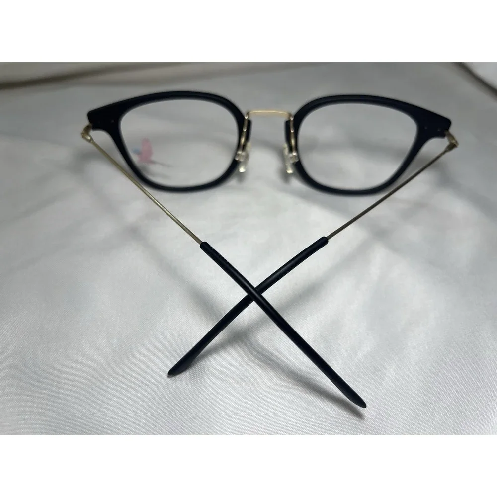 Maui Jim Eyeglasses MJO2412-2M‎ Matte Black/Gold Square Frame Italy 49[]25 140